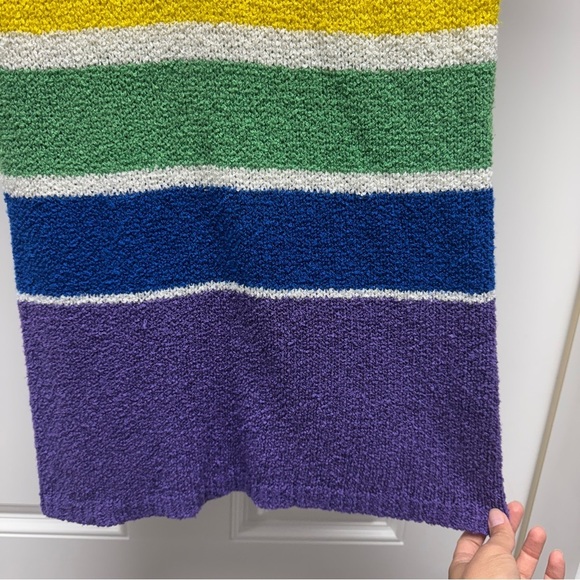 UNIF Rainbow Colorful Striped Knit Dress - Picture 8 of 16